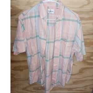 Men's Levis Plaid Button Down Medium Shirt Vintage